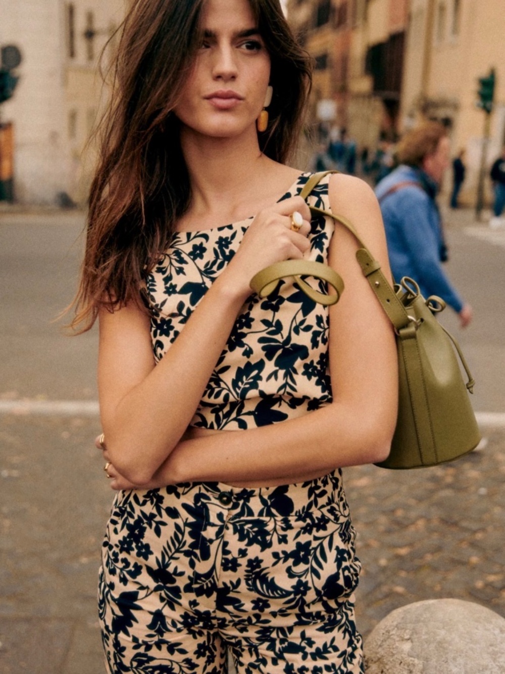 Sezane Claire Blouse Nora Print - Size 2